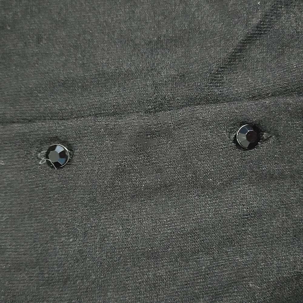 Express Black Rhinestone Button-Up Cardigan - Picture 13 of 13